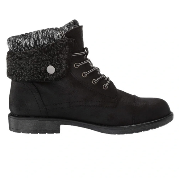 NWOT CLIFFS BY WHITE MOUNTAIN Womens Decker Fabric Round Toe, Black Fabric - Picture 1 of 10